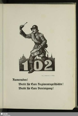 Kameraden! Werbt für Eure Regimentsgeschichte! Werbt für Eure Vereinigung!