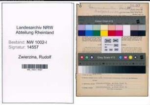 Entnazifizierung Rudolf Zwierzina, geb. 02.04.1899 (Kaufm.Angest.)