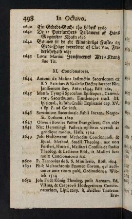 498-526, XI. Concionatores - XII. Libri Anglicani