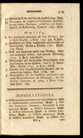 Dissertationes