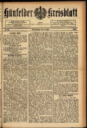 Ausgabe vom Donnerstag, den 08. Juli 1897.