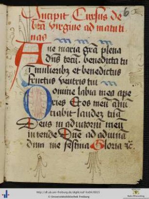 [6r - 53r] Kleines Marianisches Offizium.