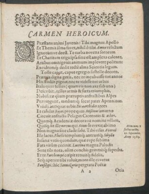 Carmen Heroicum.