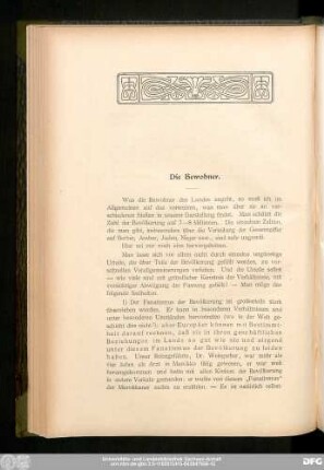 Die Bewohner.