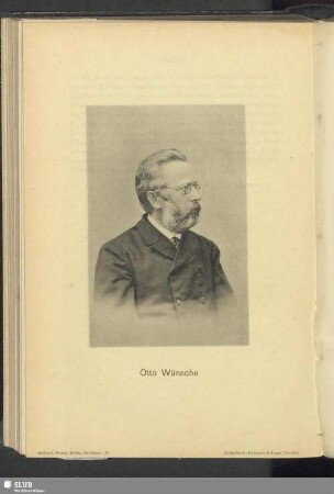 Friedrich Otto Wünsche : Gedächtnisrede