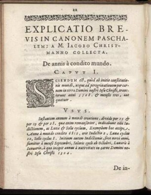 Explicatio Brevis In Canonem Paschalem