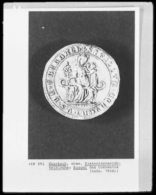 Siegel des Conventus der Ehemaligen Zisterzienserabtei Eberbach (Hattenheim)