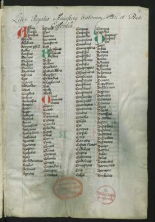Liber regalis Monasterii beatorum Petri et Paul Erfordiae