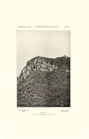 Plate X. North-central province. Ritigala. View from Deviyanné peak, N. N. W.
