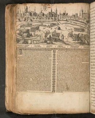 Einblattdruck (eingeklebt, unvollständig) Eygentlicher Abriß…, 1632 (VD17 12:669704X)