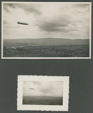 Zeppelin über dem Moseltal und Trier-Nord