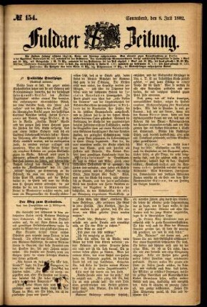 Ausgabe vom Samstag, den 08. Juli 1882.