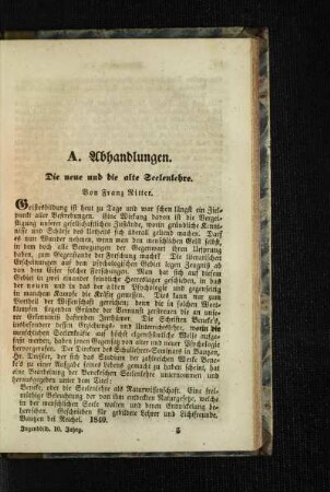 ¬Die¬ neue und die alte Seelenlehre