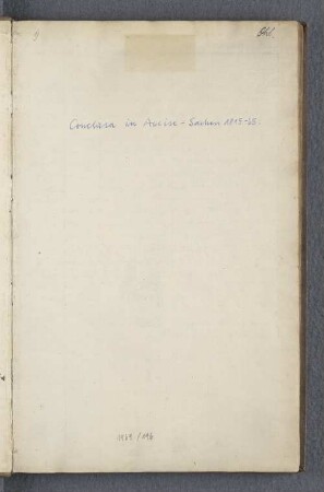 Conclusa in Accise-Sachen : 1815 - 1865 : [Auszüge]