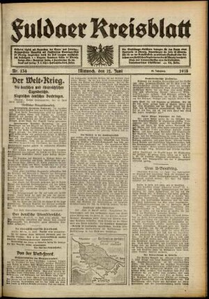 Ausgabe vom Mittwoch, den 12. Juni 1918.