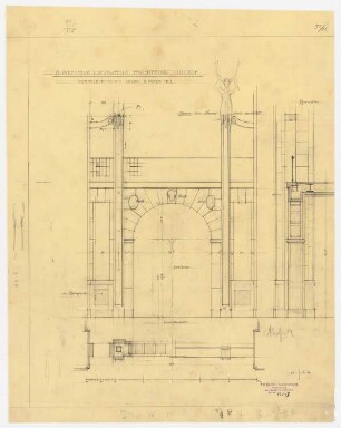 Warenhaus Wertheim, Leipziger Straße, Berlin 3. Bauabschnitt: Portaleinstellungen