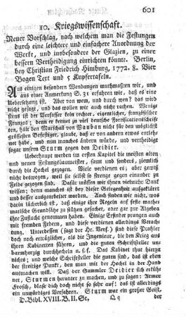 10. Kriegswissenschaft.