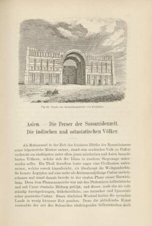 Asien. - Die Perser der Sassanidenzeit. Die indischen und ostasiatischen Völker.
