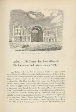Asien. - Die Perser der Sassanidenzeit. Die indischen und ostasiatischen Völker.