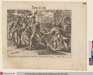 [Schimi wirft mit Steinen nach David und seinen Untergebenen; Shimei Casting Stones at David and his Servants]