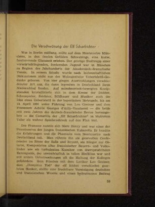 Die Verschwörung der Elf Scharfrichter