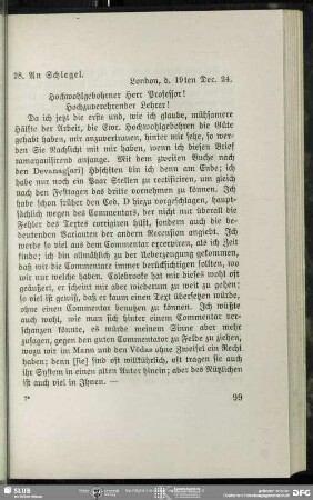 Christian Lassen an August Wilhelm von Schlegel, London, 19.12.1824
