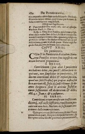 Caput XXIII. De pœnitentia.