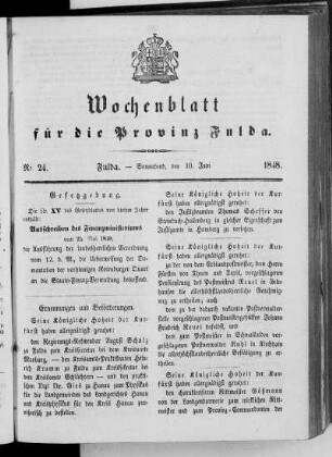 Nr. 24, Ausgabe vom 10. Juni 1848