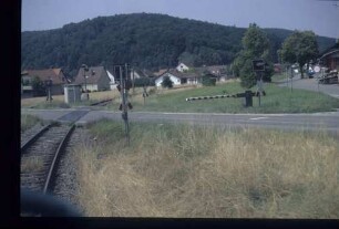 Bahnübergang in km