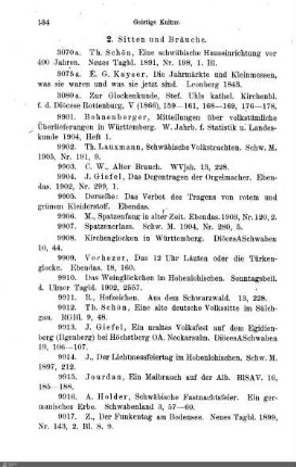 2. Sitten und Bräuche