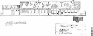 Winterbach (b Schorndorf): Neubau des Empfangsgeb., Ansicht v. Bahnsteig Empfangsgeb.