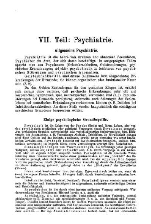 Allgemeine Psychiatrie.