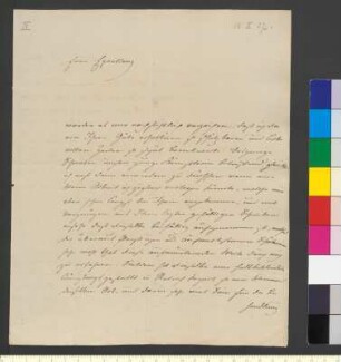 Brief von Rauch, Christian Daniel an Goethe, Johann Wolfgang