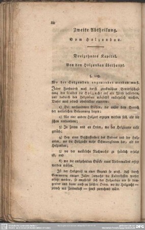 Zweite Abtheilung. Vom Holzanbau