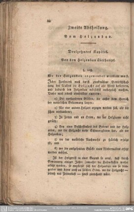 Zweite Abtheilung. Vom Holzanbau