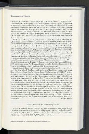 Rezensionen und Hinweise: Geistes-, Wissenschafts- und Kulturgeschichte