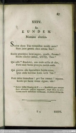 XXXV. In Eundem Nomine alterius