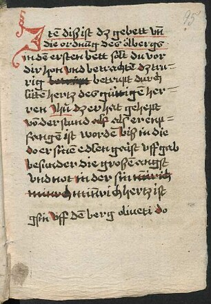 Gebet und Ordnung des Ölbergs
