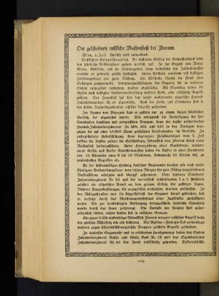 Der gescheiterte russische Massenstoß bei Zborow.