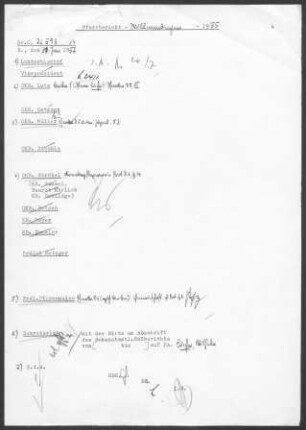 Willmandingen mit Melchingen und Salmendingen: Pfarrbericht 1955