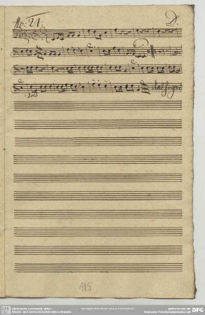 24. Binder, Christlieb Siegmund, Instrumentalstücke, D-Dur 