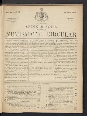 N° 73. December 1898