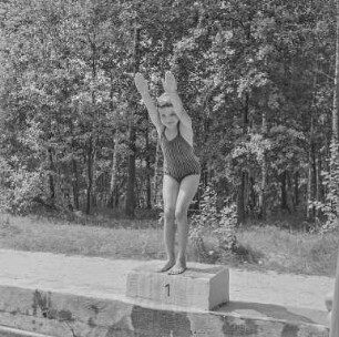 Schwimmlehrgang Wittichenau : Wittichenau. Wald- und Strandbad. Schwimmlehrgang