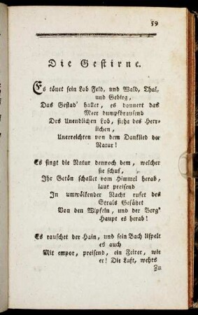 Die Gestirne