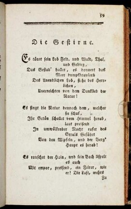Die Gestirne