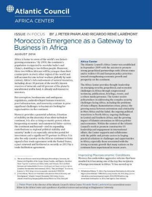 Morocco's emergence as a gateway to business in Africa
