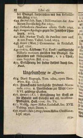 88-93, Ungebundene in Quarto
