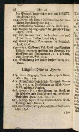 88-93, Ungebundene in Quarto