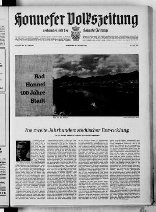 Honnefer Volkszeitung. 1889-1978, (Festausgabe zur 100-Jahr-Feier)