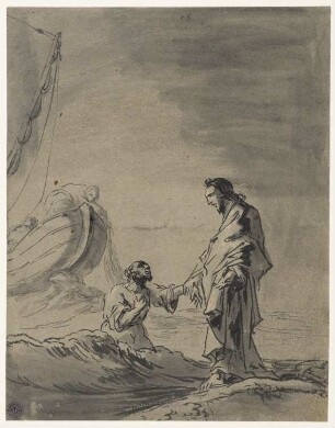 Wunderbare Errettung Petri, Blatt 15 der Folge "Szenen aus dem Neuen Testament"